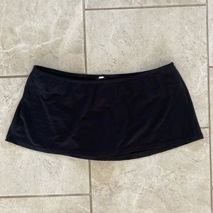 Black Mini Swim Skort 31W